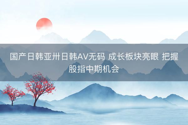 国产日韩亚卅日韩AV无码 成长板块亮眼 把握股指中期机会