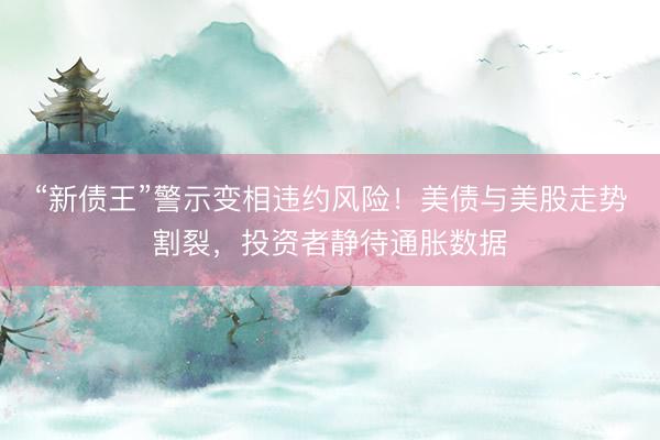 “新债王”警示变相违约风险！美债与美股走势割裂，投资者静待通胀数据