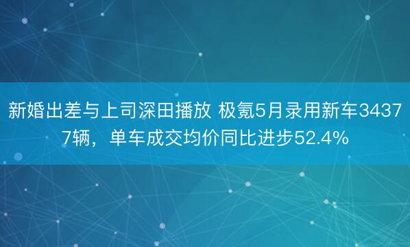新婚出差与上司深田播放 极氪5月录用新车34377辆，单车成交均价同比进步52.4%