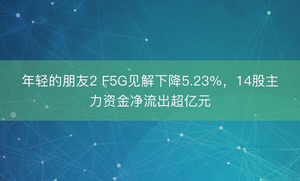 年轻的朋友2 F5G见解下降5.23%,14股主力资金净流出超亿元