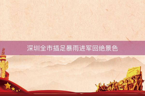 深圳全市插足暴雨进军回绝景色